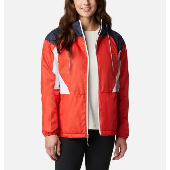 Columbia Ženske Jakne - Side Hill Lined Windbreaker Narančaste Tamnoplave Bijele | YKSW-73584